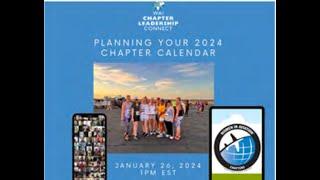 January 26, 2024 - WAI Chapter Leadership Connect - Planning Your 2024 Chapter Calendar