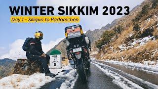 Winter Sikkim Bike tour 2023 | Siliguri to Padamchen | day 1 | episode 1