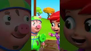 Пять Маленьких Поросят Счетная Песня #shorts #fun #rhymes #fivelittlepiglets #trending