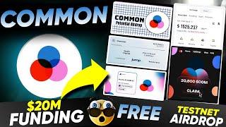 Common Free Airdrop | Common Testnet Airdrop Full Guide | New Cryoto Airdrop | Sonu Crypto Hindi