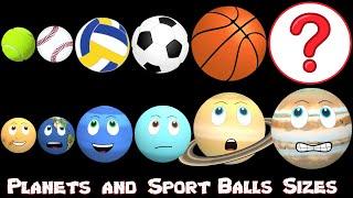 Planet Size Comparison Sports Balls | Solar System for Kids | Size Comparison | Our Solar System