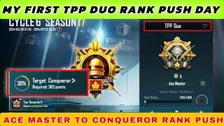 My first tpp duo rank push gameplay | Ace master to conqueror rank push | #bgmi #conquerorpush #duo