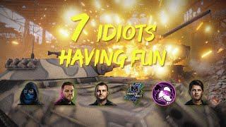 6 Idiots and 1 WG employee having fun in World of Tanks