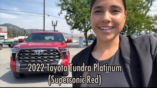 2022 Toyota Tundra Platinum (Supersonic Red)