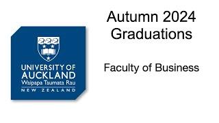 Autumn 2024 Graduations Faculty of Business