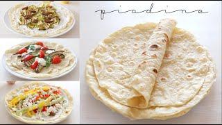 PIADINE MORBIDISSIME ARROTOLABILI SENZA LIEVITO | ricetta facile, veloce e infallibile