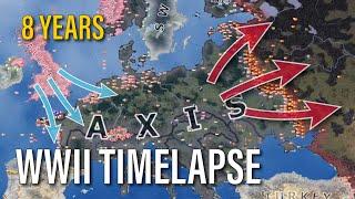 8 Years WWII in Europe - Hoi4 Timelapse