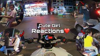 Ultimate Public Reaction On Superbike  & Cute College Girls Reaction On Benelli 600i