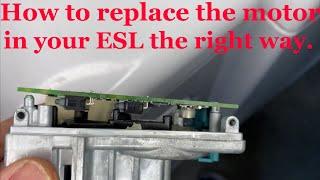 Mercedes C300 C250 W204 ESL motor replacement. How to do it the right way.