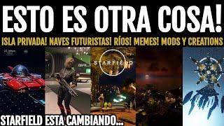 ISLA PRIVADA! NAVES FUTURISTAS! RÍOS! MODS LOCOS! MEMES! CONSTRUCCIONES ELEVADAS Y MÁS! | Starfield