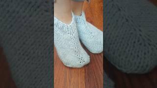 Следки без шва!@vjagemVmeste #knitting #мк #тапочкиспицами