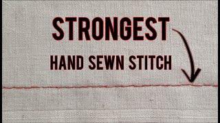How to hand sew like a sewing  machine | how to back stitch | hand sewing tutorial