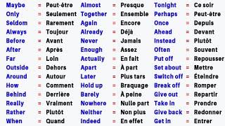 150 Adverbes très utiles en anglais [Part 1] 150 Very useful adverbs in English [Part 1]