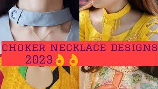 latest fashion choker style ban neck design/choker necklace designs