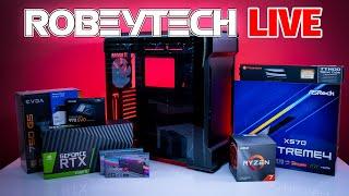 How to Build a PC - Robeytech Live - $2700 Build - Ryzen 3800x / 2080Ti in Phanteks Evolv X