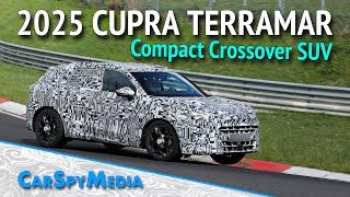 2025 Cupra Terramar Hybrid Compact Crossover SUV Prototype Caught Testing At The Nürburgring