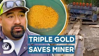 TRIPLE Gold Production Saves Miner From Bankruptcy | Gold Rush Mine Rescue With Freddy And Juan