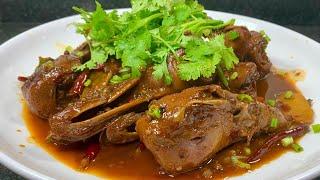 I bought 10 duck heads for 23 yuan and made a homemade version of braised duck heads.