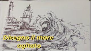 Come disegnare il mare agitato tutorial