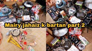 My Wedding Crockery party 2 | Mairy Jahaiz k bartan | Steel k bartan