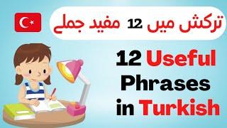 Turkish Phrases - 12 Useful Phrases in Turkish | ترکی کے جملے - ترکی میں 12 مفید جملے