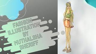 Fashion illustration tutorial/ speed drawing/ Fashion illustration