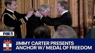 FOX 5 ARCHIVES: Jimmy Carter presents Walter Cronkite with the Presidential Medal of Freedom