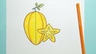 Drawing Star Fruit