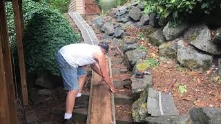 Stair replacement from Wood to Rock Part 1 /Desert Rat 2000