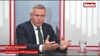 FPÖ-Landesparteiobmann KO Mario Kunasek: Verliererkoalition wird nicht lange halten! | "Heute"-Talk