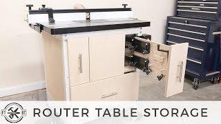 Router Table Storage Upgrade | Shop Organization