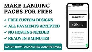 How to Create Free Landing Pages with Payment Gateways (No Approval or Domain Hosting Needed)