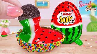 ️Watermelon Kinder Cake Decorating IdeasLoving Miniature Watermelon Kinder Joy With Oreo Recipes