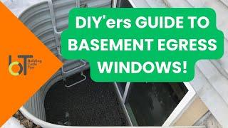 DIY'er Guide On Basement Egress Windows | Minimum Code Requirements