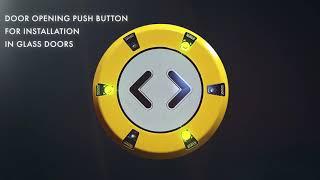 Double-Sided Push Button PK52 for Glass Doors in Tain and Bus