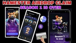 HAMESTER COMBAT SEASON 1 IS OVER || HAMSTER KOMBAT NEW UPDATE || today new update  hamester kombot