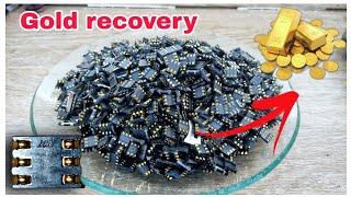 Gold recovery from Sim Card slots | cell phone Sim Slots