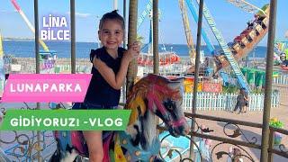 Lina Bilce ile Lunaparka Gidiyoruz! | VLOG (İlk ejderha nefesi denemesi, heykel abi şakası, kanguru)