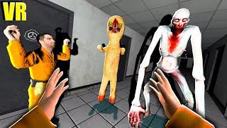 ESCAPE FROM AREA 51 SCP MONSTERS ARE CHASING US IN VR IN GARRY'S MOD