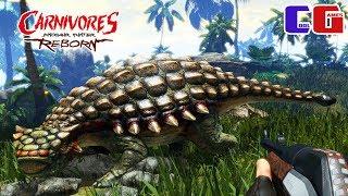 Dinosaur hunter! Caught Stegosaurus and Ankylosaurus in the game Carnivores: Dinosaur Hunter Reborn