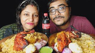 Eating Show - Biriyani With Egg, Tandoori Chicken, Coke|Mukbang|ASMR|Poulamieatingshow