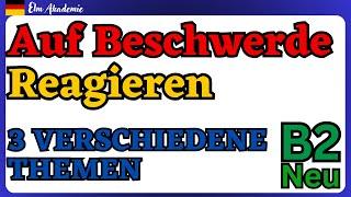 Auf BESCHWERDE reagieren | TELC B2 für den Beruf | Lesen + Schreiben #dtb