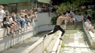 Parkour’s first street competition 