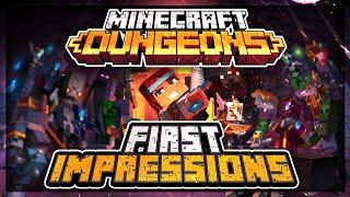 IT'S FINALLY HERE! - Minecraft Dungeons First Impressions!