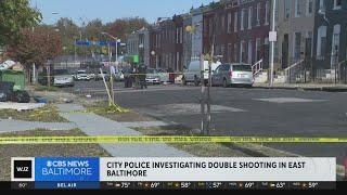 Police investigating double shooting in East Baltimore