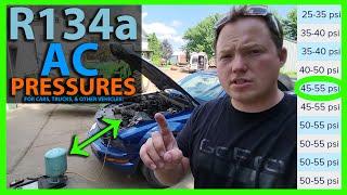 What Pressure Should my Car AC Be - How To Check Automotive R134a Air Conditioner - Recharge Tips