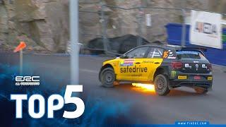 Top 5 Moments I ERC Bauhaus Royal Rally of Scandinavia 2024