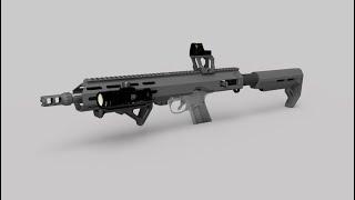 Airsoft AAP-01 carbine kit - 3D printed