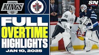 Los Angeles Kings at Winnipeg Jets | FULL Overtime Highlights - January 10, 2025