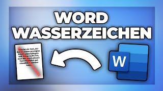 Word Wasserzeichen hinzufügen / entfernen - Tutorial